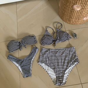 Gingham Bikini Swimsuit Bundle lot